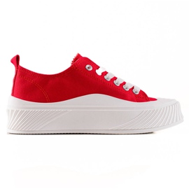 Seastar Røde sneakers på platformen