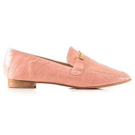 Encor Elegante Loafers med Eco -læder lyserød