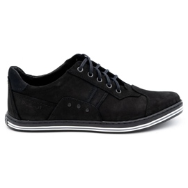 Polbut Casual herresko 1801 sort nubuck