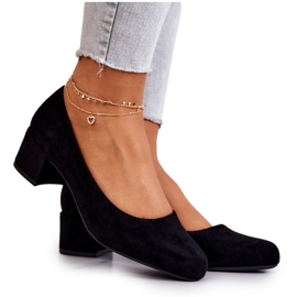 Suede Pumps On A Bar Sergio Leone PB291 Sort