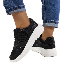 Sorte Basemat damesneakers