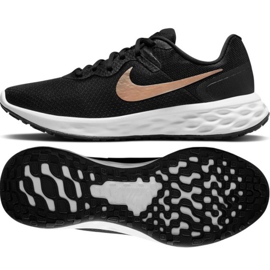 Nike Revolution 6 Next Nature W DC3729 005 løbesko sort gylden