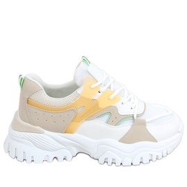 Vind Beige sneakers hvid flerfarvet