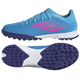Adidas X Speedflow.3 Tf J Jr GW7513 sko blå blå