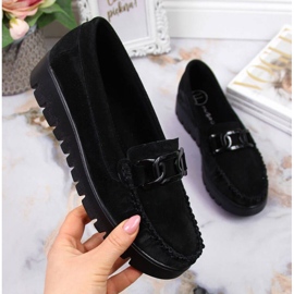 Sorte Loafers på Filippo W PAW314A platformen