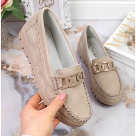 Loafers på Filippo platformen W PAW314B beige