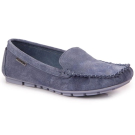 Læder loafers Vinceza W WM695E blå