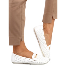 Dame loafers Wong White hvid