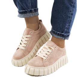 Pink sneakers på Mirabel platformen lyserød