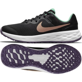 Nike Revolution 6 Jr DD1096 005 løbesko sort