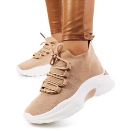 Beige Barraza sneakers til kvinder