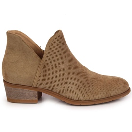 Gennembrudte støvler Filippo W PAW319B beige