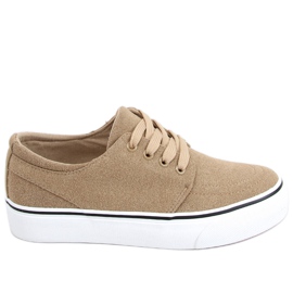 Ming Khaki damesneakers beige