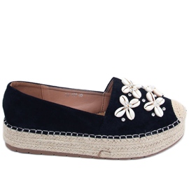 Elif Sorte espadriller med skaller
