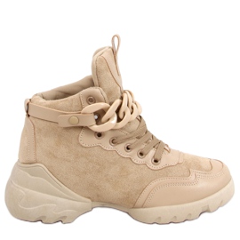 Sneakers med aftagelig Peri Khaki-kæde beige