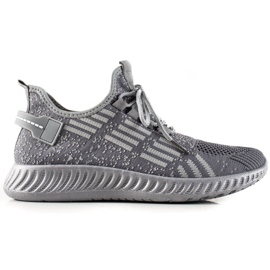 TRENDI Bundne lette sneakers grå