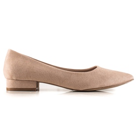 Goodin Komfortable pumps med spids tå brun