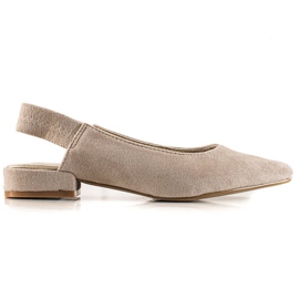 Goodin Klassiske pumper med åben hæl beige