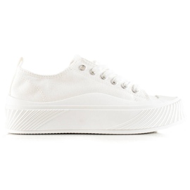 Seastar Hvide sneakers på platformen