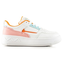 TRENDI Moderigtige hvide sneakers flerfarvet