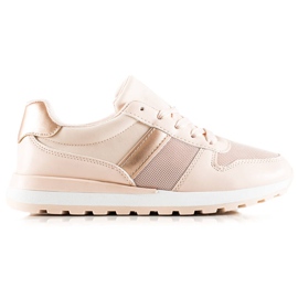 TRENDI Stilfulde sneakers med mesh lyserød