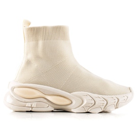 TRENDI Stilfulde sneakers med en sok beige