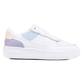 Klassiske sneakers på platformen hvid