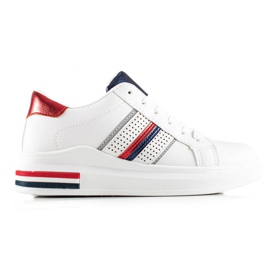 TRENDI Casual hvide sportssko