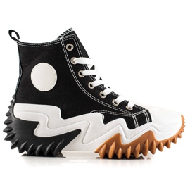 TRENDI Sorte Sneakers Mode Sneakers