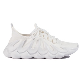 TRENDI Hvide mode sneakers
