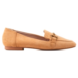 Lovit Stilrene loafers i ruskind brun