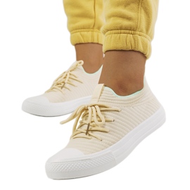 Medina beige sneakers til kvinder