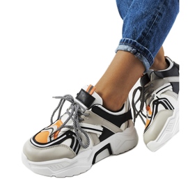 Delois grå sneakers til kvinder sort