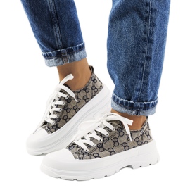 Blå og beige Waters sneakers