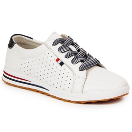 Lædersneakers Filippo W PAW312 hvid