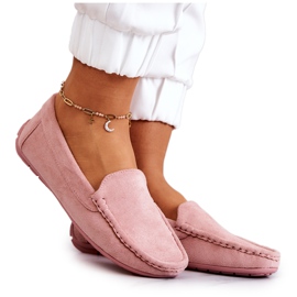 Dame ruskind Loafers Pink Morreno lyserød