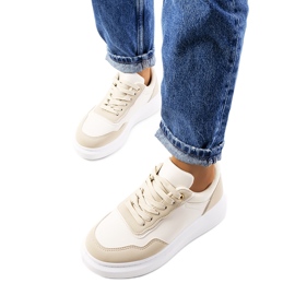 Selma beige damesneakers