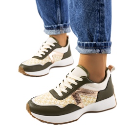 Grønne Isham sneakers til kvinder beige
