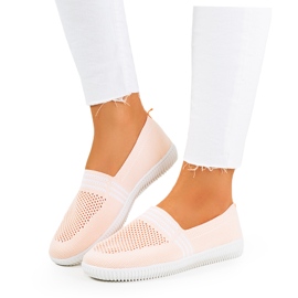 Tanya pink openwork sneakers lyserød