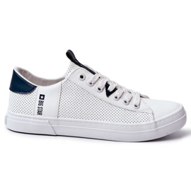Herre lædersneakers Big Star JJ174226 Hvid