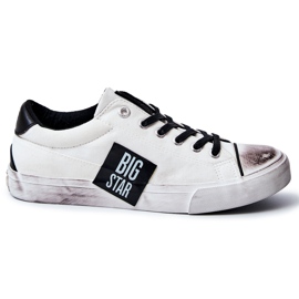 Herresneakers Big Star JJ174248 Hvide og sorte sneakers