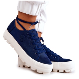 Damesneakers Big Star JJ274491 Marineblå