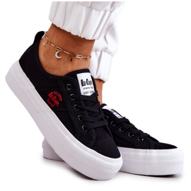 Sorte sneakers på Lee Cooper LCW-22-31-0835L platform