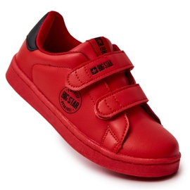 Børnesneakers med velcro Big Star DD374030 Rød-Sort
