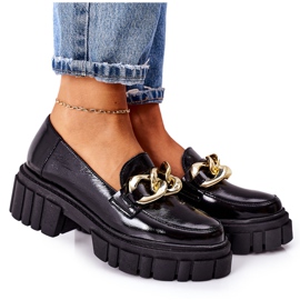 Dame Loafers Læder Loafers Sort Laura Messi 2339