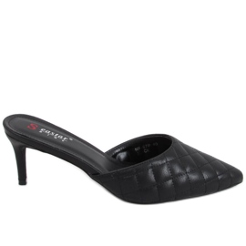 Quiltede stiletter Gloria Black sort