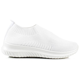 TRENDI Komfortable slip-on sko hvid