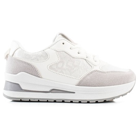 TRENDI Stilfulde sneakers på platformen hvid