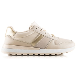TRENDI Stilfulde sneakers med mesh beige