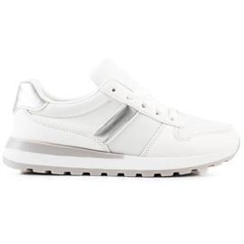 TRENDI Stilfulde sneakers med mesh hvid